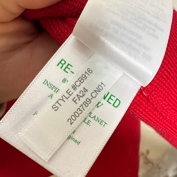 J. CREW Patch-Pocket Sweater Lady Jacket Red Sz M $158 {T33} - Picture 8 of 8